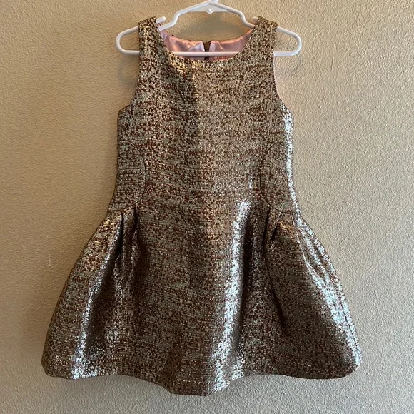 Cat & Jack | Dresses | Cat Jack Gold Xs 45 Gold Dress | Poshmark